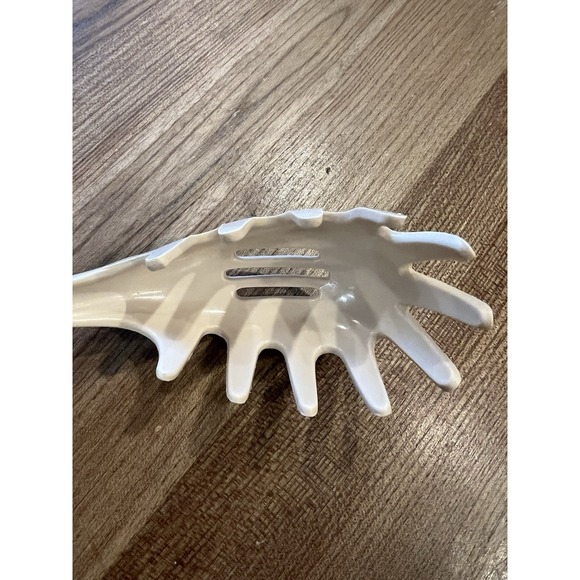 Vintage Ekco Almond Spaghetti Pasta Fork Nylon Kitchen Utensil Made in USA - Picture 2 of 5